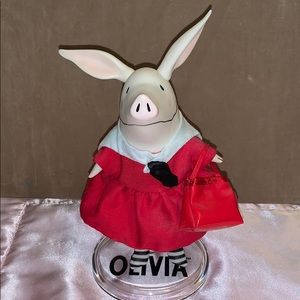 Olivia the Pig Doll on Stand